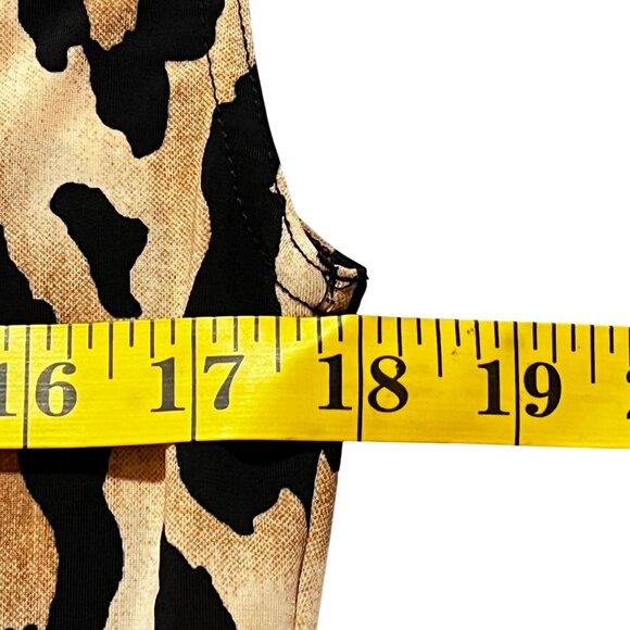 Made In Heaven Women's Leopard Sleeveless Top L  Layering Stretchy Animal Print - Picture 8 of 9